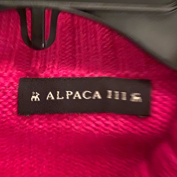 Hot Pink ALPACA III Sweater - Size Small - Picture 3 of 7